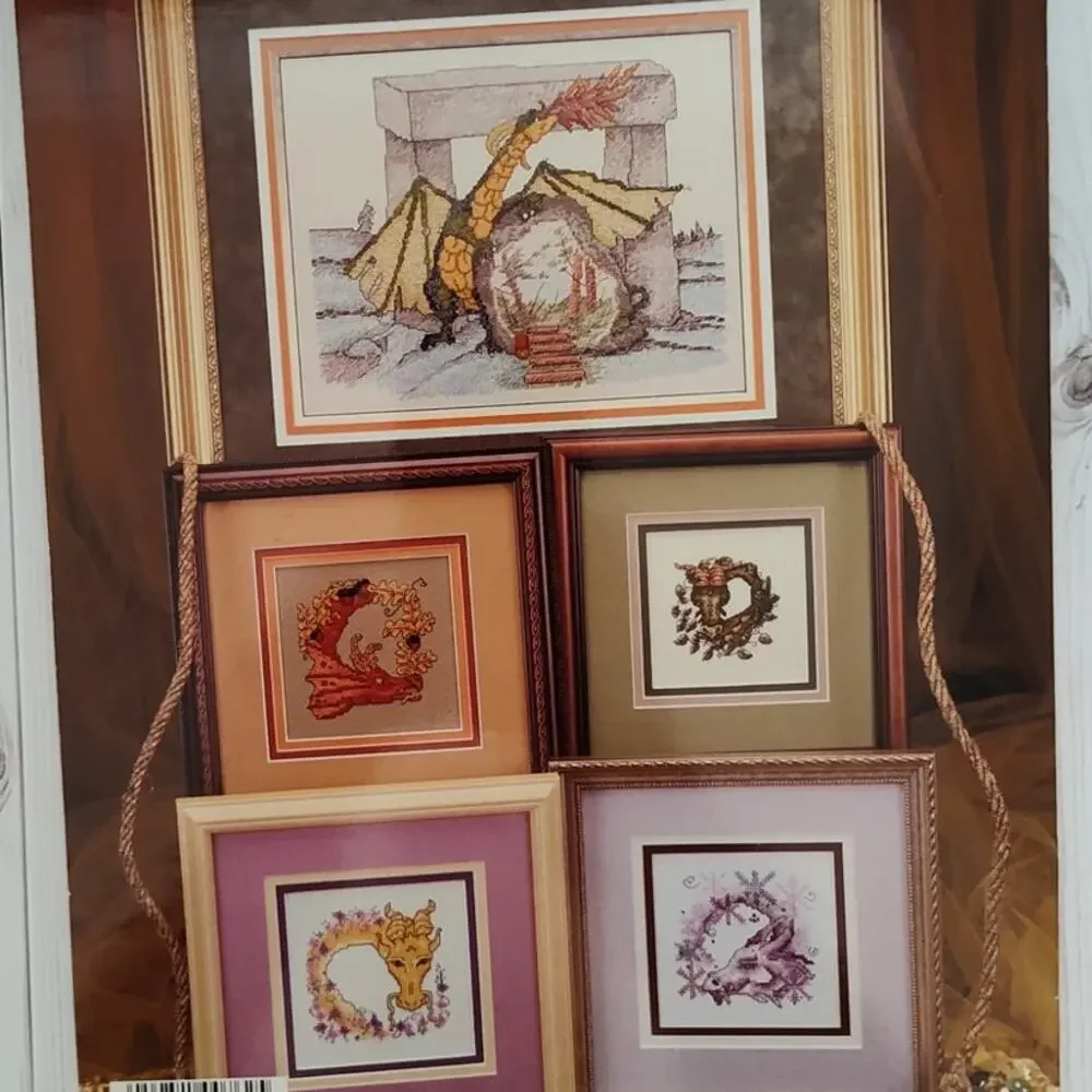 Cross My Heart Dragon Faire 7 Different & Awesome Cross Stitch Patterns Fantasy